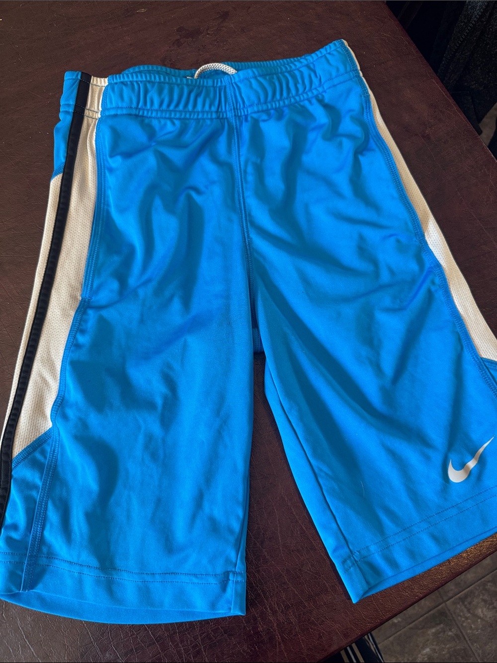 Nike Bright Blue Boys' Athletic Shorts with White & Black Accents